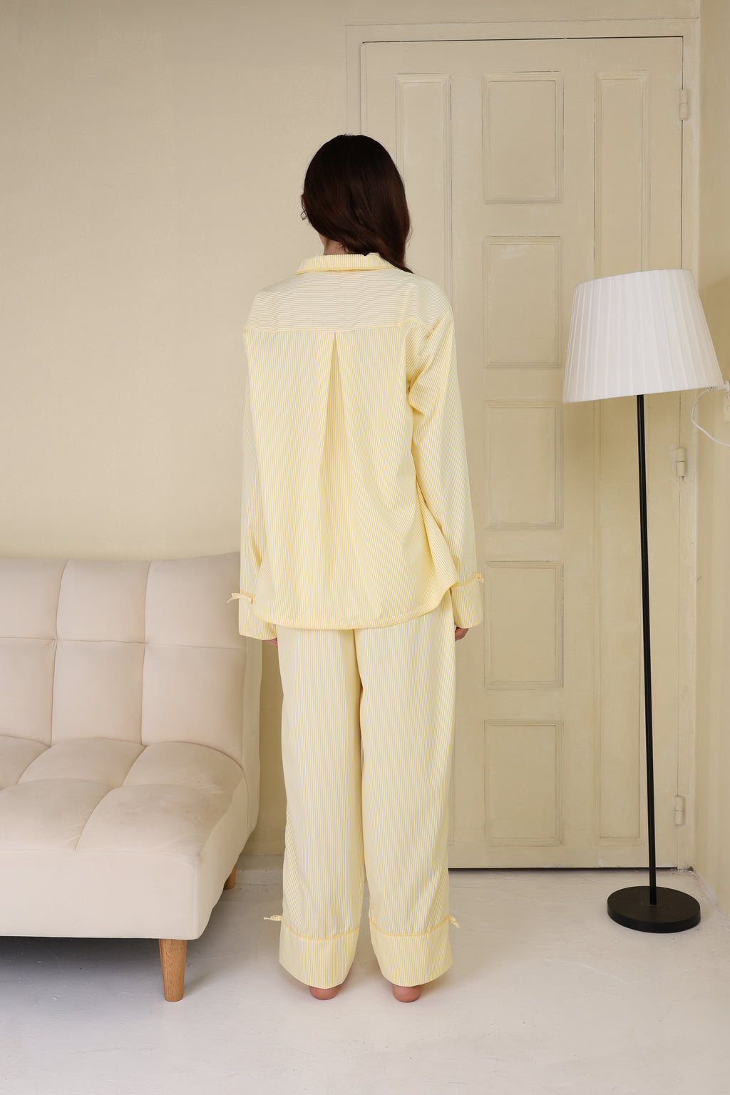 Lemon Stripe Long Set